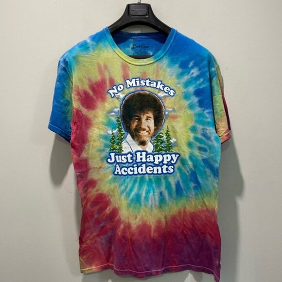 Bob Ross Tie Dye T-Shirt Size Large - Picture 3 of 8